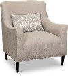 Clearance Traditional Taupe Beige Accent Chair - Ava