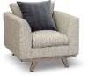 Clearance Casual Modern Khaki Chair - Bexley