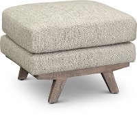 Casual Modern Khaki Ottoman - Bexley