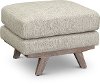 Clearance Casual Modern Khaki Ottoman - Bexley