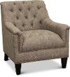 Clearance Traditional Patina Brown Accent Chair - Vera
