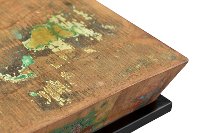 Multi Color Inverted Cone Accent Table in Metal Base-3