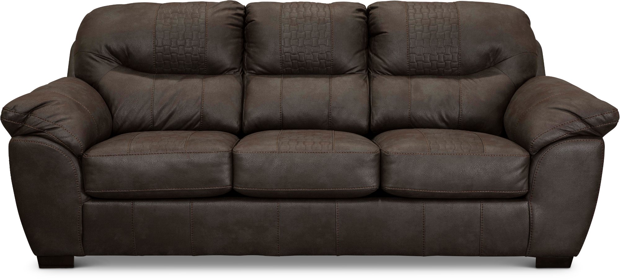 Legend Casual Contemporary Chocolate Brown Sofa-1