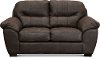Casual Contemporary Chocolate Brown Loveseat - Legend