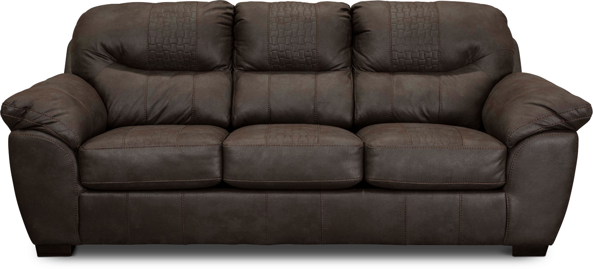 Legend Casual Contemporary Chocolate Brown Sofa Bed-1
