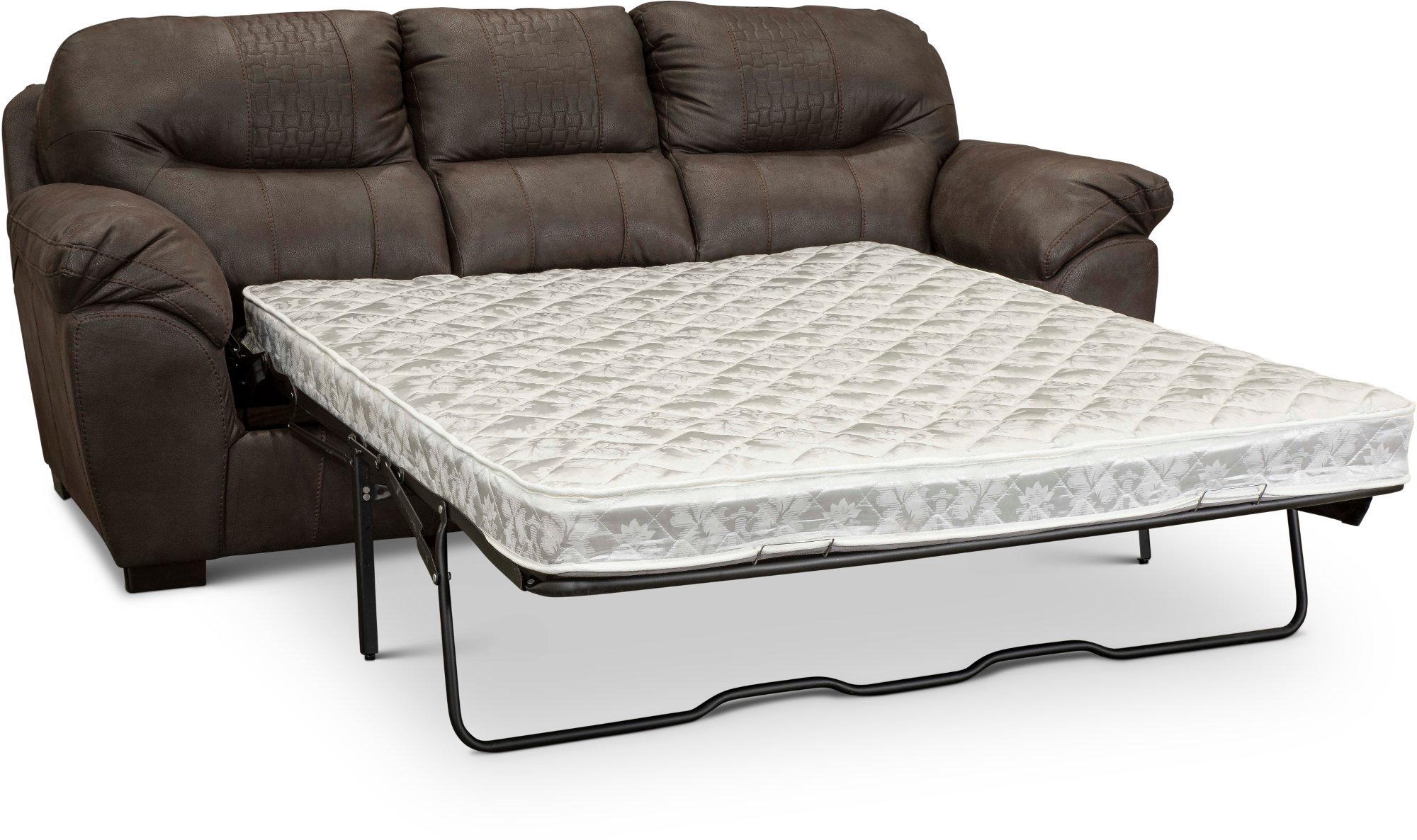 Legend Casual Contemporary Chocolate Brown Sofa Bed-2