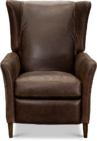 Espresso Brown High Leg Power Recliner - Oswald-4
