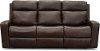 Burnt Umber Leather-Match Power Reclining Sofa - Anchor