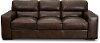 Contemporary Brown Leather Sofa - Sundance