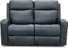 Clearance Cody Blue Leather-Match Power Reclining Loveseat
