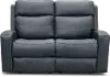 Cody Blue Leather-Match Power Reclining Loveseat
