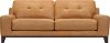 Modern Tan Leather Sofa - Jackson
