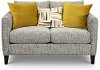 Contemporary Charcoal Gray Loveseat - Kate