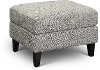 Contemporary Charcoal Gray Ottoman - Kate