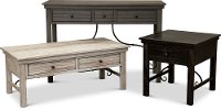 6414-777 Distressed Gray Coffee Table - San Miniato-2