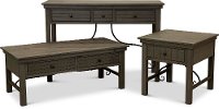 6414-777 Distressed Gray Coffee Table - San Miniato-3