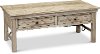 6446-777 Distressed White Coffee Table - San Miniato