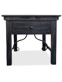 6415-779 Traditional Black End Table - San Miniato-3