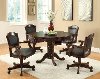 Clearance Traditional Dark Brown Game Table - Turk