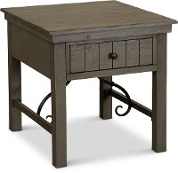 6414-779 Distressed Gray End Table - San Miniato