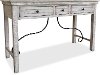 6413-775 Distressed White Sofa Table - San Miniato