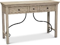 6413-775 Distressed White Sofa Table - San Miniato-4