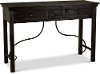 6415-775 Distressed Black Sofa Table - San Miniato