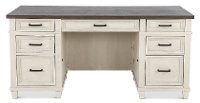 Caraway Antique White Executive Desk-2