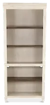 Caraway Antique White Country Bookcase with Contrasting Shelves