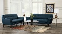 Navy Blue 5 Piece Living Room Set - Celeste