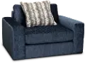 Contemporary Blue Swivel Chair - Link