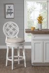 5851-828 Classic White 26 Inch Swivel Counter Height Stool - Savona