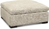LIght Gray Bumper Ottoman - Naima