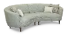 KIT Cleo Mist Green 2-Piece Curved Sectional
