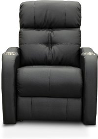 Modern Black Standard Power Theater Recliner - HTS