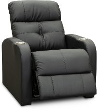 Modern Black Standard Power Theater Recliner - HTS-2