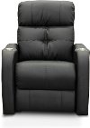 Modern Black Power Theater Recliner with Bass Shaker - HTS