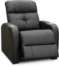 Modern Black Power Theater Recliner with Bass Shaker - HTS-2