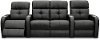 Black 3 Piece Power Reclining Home Theater Seating with One Bass Shaker - HTS