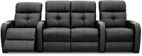 Black Standard Power Reclining 3 Piece Home Theater Seating - HTS-2