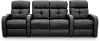 HTS Black Standard Power Reclining 3 Piece Home Theater Seating