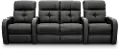 HTS Black Standard Power Reclining 3 Piece Home Theater Seating