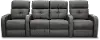 Clearance HTS Gray Standard Reclining 3 Piece Home Theater Seating
