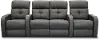 HTS Gray Standard Reclining 3 Piece Home Theater Seating