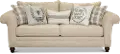 Traditional Birch White Sofa - Caitlin