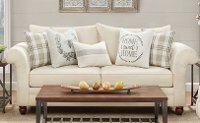 Traditional Birch White Sofa - Caitlin-2