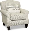 Traditional Farmhouse Striped Accent Chair - Caitlin