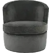 Julia Pewter Gray Swivel Accent Chair