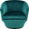 Velvet Emerald Swivel Accent Chair - Jewel