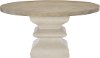 Traditional Sandstone Round Dining Room Table - Santa Barbara
